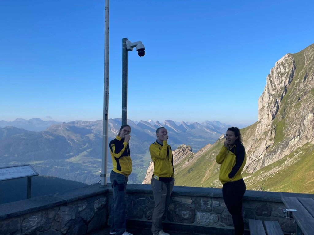 Zähneputzen mit Aussicht
